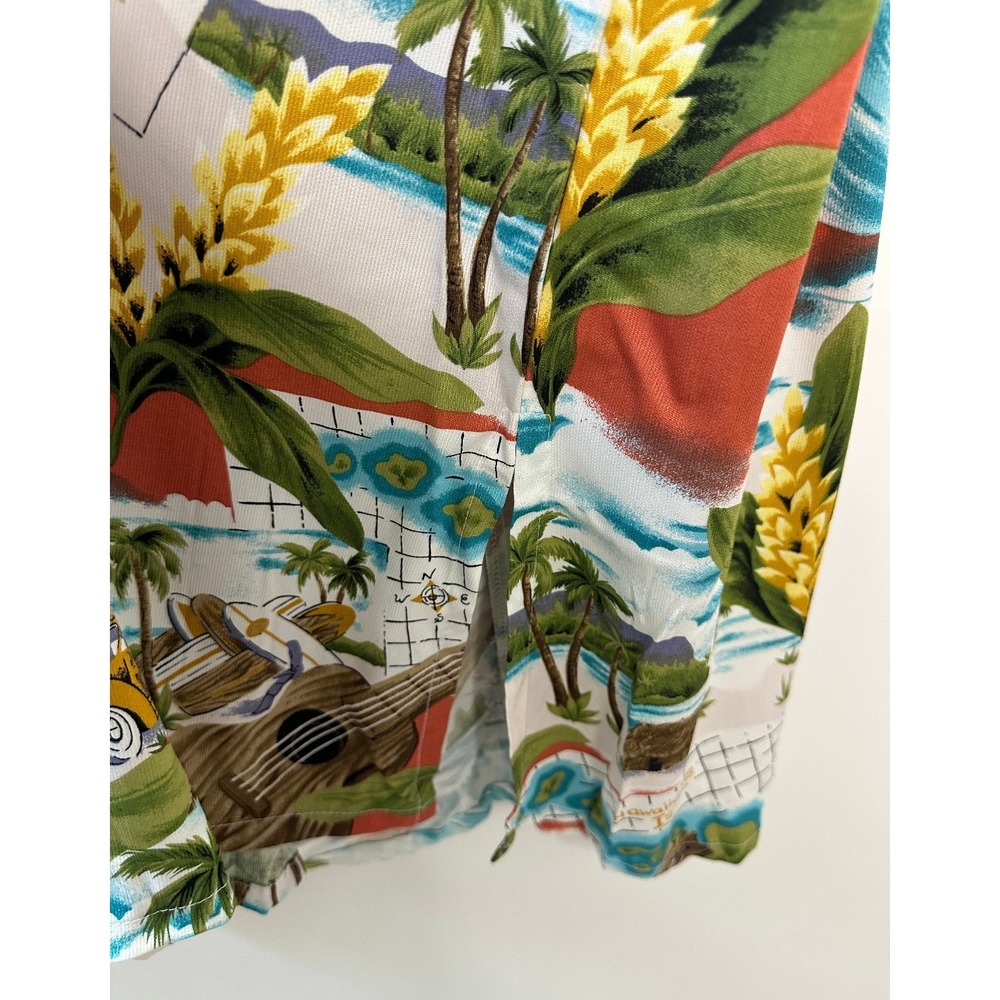 Hilo Hattie Hawaiian Tropical Beach Aloha Scenic Rayon Midi Dress Small Floral - Picture 6 of 12